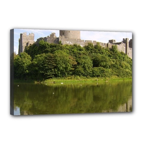 Pembroke Castle Canvas 18  X 12 