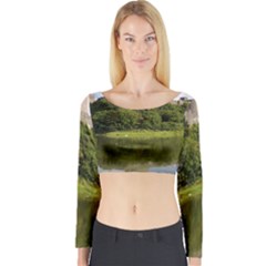 Pembroke Castle Long Sleeve Crop Top by trendistuff