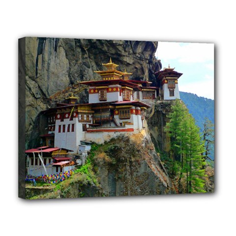 Paro Taktsang Canvas 14  X 11  by trendistuff