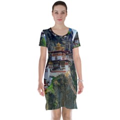 Paro Taktsang Short Sleeve Nightdresses by trendistuff