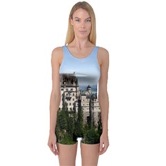 Neuschwanstein Castle 2 One Piece Boyleg Swimsuit