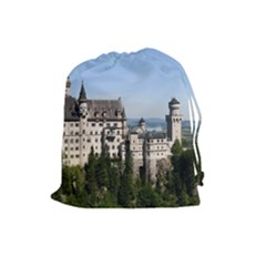 Neuschwanstein Castle 2 Drawstring Pouches (large)  by trendistuff