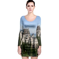 Neuschwanstein Castle 2 Long Sleeve Bodycon Dresses