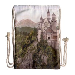 Neuschwanstein Castle Drawstring Bag (large)