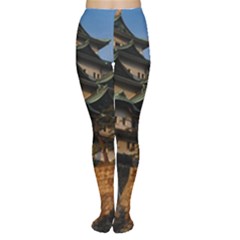 Nagoya Castle Women s Tights by trendistuff