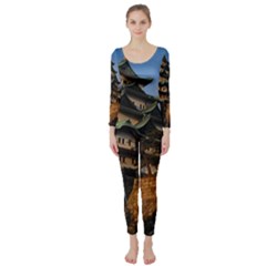 Nagoya Castle Long Sleeve Catsuit