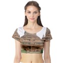 MINGALAZEDI Short Sleeve Crop Top View1