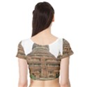 MINGALAZEDI Short Sleeve Crop Top View2