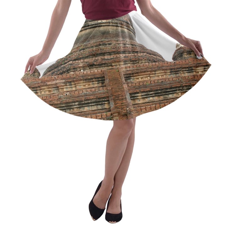 MINGALAZEDI A-line Skater Skirt