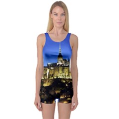 Le Mont St Michel 1 One Piece Boyleg Swimsuit