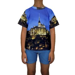 Le Mont St Michel 1 Kid s Short Sleeve Swimwear