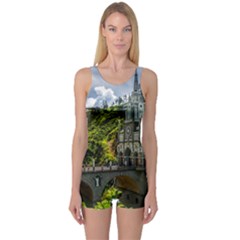 Las Lajas Sanctuary 1 One Piece Boyleg Swimsuit