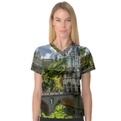 Las Lajas Sanctuary 1 Women s V-neck Sport Mesh Tee