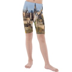 Hilltop Castle Kid s Mid Length Swim Shorts