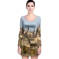 Hilltop Castle Long Sleeve Bodycon Dresses