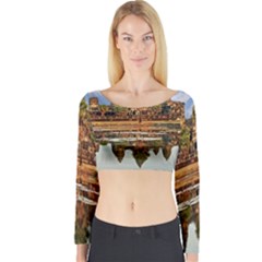 Angkor Wat Long Sleeve Crop Top