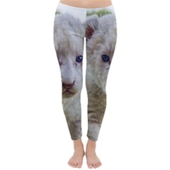 White Lion Cub Winter Leggings 