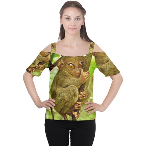 Tarsier Women s Cutout Shoulder Tee by trendistuff