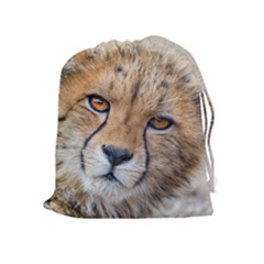 Leopard Laying Down Drawstring Pouches (extra Large)