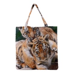 Baby Tigers Grocery Tote Bags