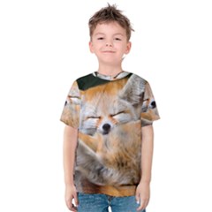 Baby Fox Sleeping Kid s Cotton Tee