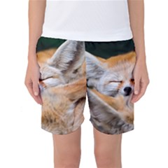 Baby Fox Sleeping Women s Basketball Shorts by trendistuff