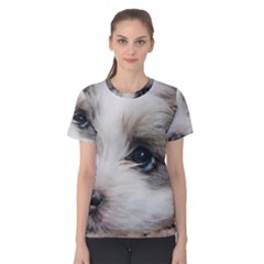 Sad Puppy Women s Cotton Tee