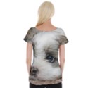 SAD PUPPY Women s Cap Sleeve Top View2