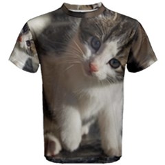 Questioning Kitty Men s Cotton Tees by trendistuff