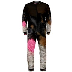 Puppy With A Chew Toy Onepiece Jumpsuit (men)  by trendistuff