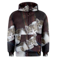 Kitty Twins Men s Zipper Hoodies by trendistuff