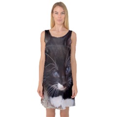 Kitty In A Corner Sleeveless Satin Nightdresses