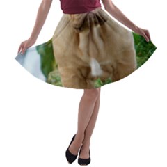 Cute Wrinkly Puppy A-line Skater Skirt