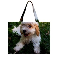 Cute Cavapoo Puppy Zipper Tiny Tote Bags by trendistuff