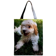 Cute Cavapoo Puppy Zipper Classic Tote Bags by trendistuff