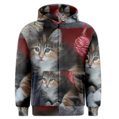 Comfy Kitty Men s Zipper Hoodies by trendistuff