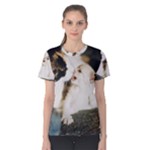 CALICO CAT AND WHITE KITTY Women s Cotton Tee