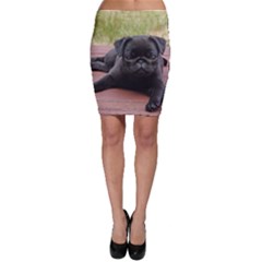 Alert Pug Puppy Bodycon Skirts