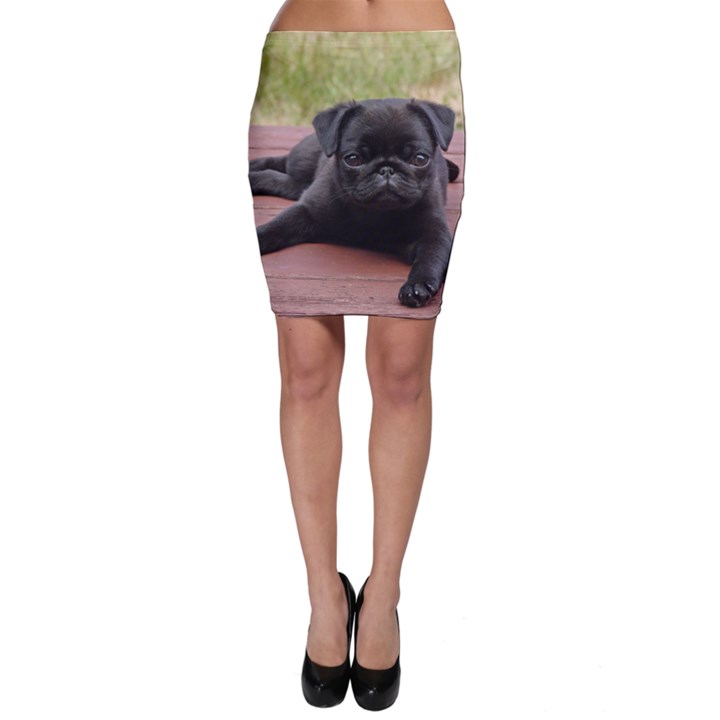 ALERT PUG PUPPY Bodycon Skirts