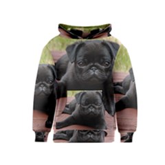 Alert Pug Puppy Kid s Pullover Hoodies by trendistuff