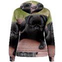 ALERT PUG PUPPY Women s Pullover Hoodies View2