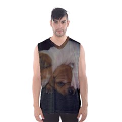 Adorable Baby Puppies Men s Basketball Tank Top