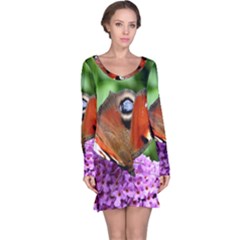 Peacock Butterfly Long Sleeve Nightdresses by trendistuff