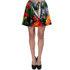 Butterfly Flowers 1 Skater Skirts