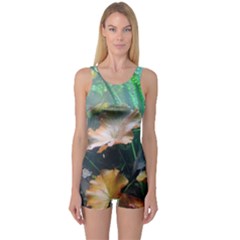 Marine Life One Piece Boyleg Swimsuit