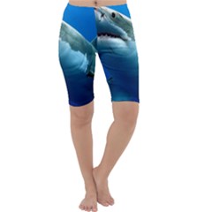 Great White Shark 3 Cropped Leggings by trendistuff