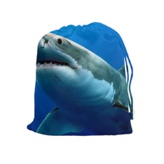 Great White Shark 3 Drawstring Pouches (extra Large)