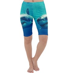 Great White Shark 1 Cropped Leggings