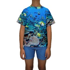 Fr Frigate Shoals Kid s Short Sleeve Swimwear