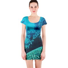 Coral Reefs 2 Short Sleeve Bodycon Dresses